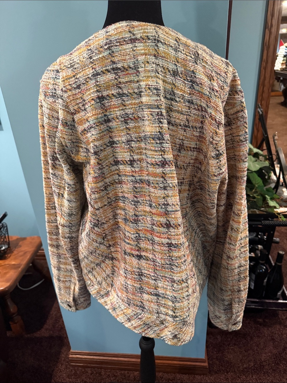Liverpool Multicolor Tweed Zip-Front Jacket - Picture 2 of 6
